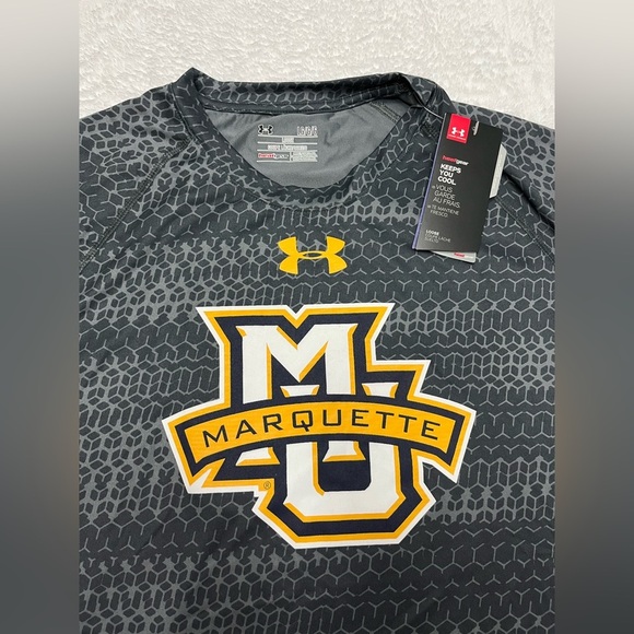 NWT Under Armour Marquette college tshirt Size Large Marchmadness sport athletic - Picture 2 of 4